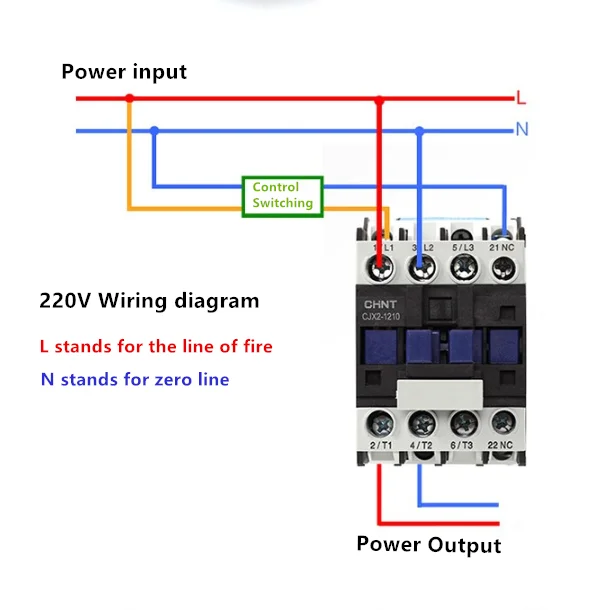 CJX2-3210/CJX2-3201 AC Contactor 32A 3 Phase 3-Pole NO Coil Voltage 380V 220V 110V 36V 24V 50/60Hz Din Rail Mounted | Обустройство