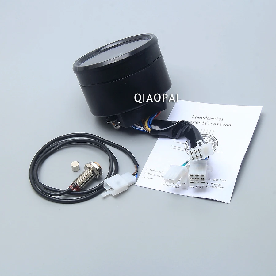 Универсальный мотоциклетный цифровой спидометр одометр тахометр с ЖК-экраном