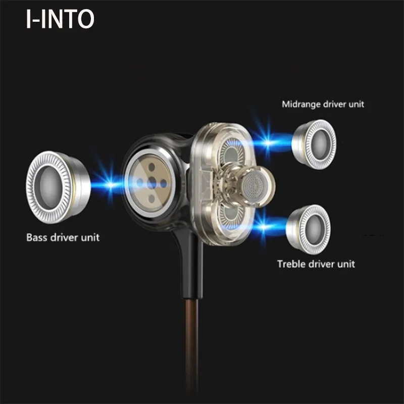 Оригинальные Hi Fi стереонаушники I INTO i8 3DD 6 drive 100% мм проводная гарнитура с