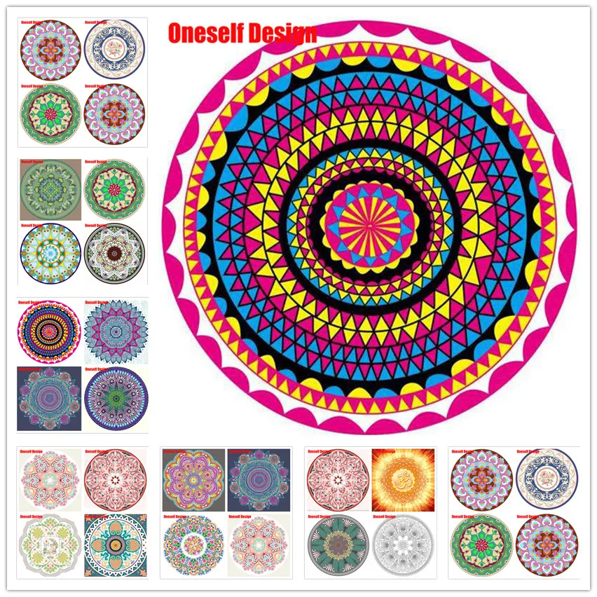 Большая Алмазная картина полноразмерная вышивка с цветком Манделы 3D полный