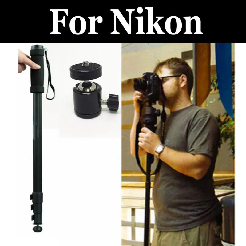 2in1 сплава монопод легкие Камера для цифровой зеркальной камеры Nikon Coolpix S3500 S3600 S3700