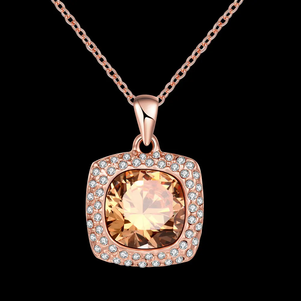 Ювелирные изделия кристалл ожерелье женщин посеребренные ожерелья и кулоны