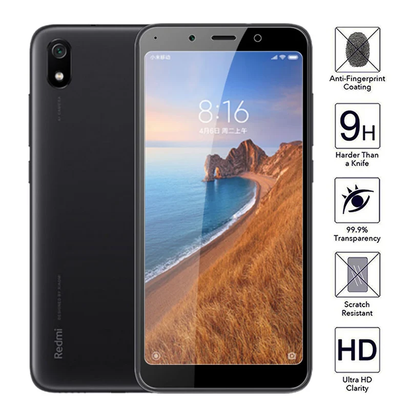 2 шт. закаленное защитное стекло для Xiaomi Mi9T Pro A2 Lite 9H Premium Redmi 7A 6 5 Plus Go Note 7 Pro|Защитные