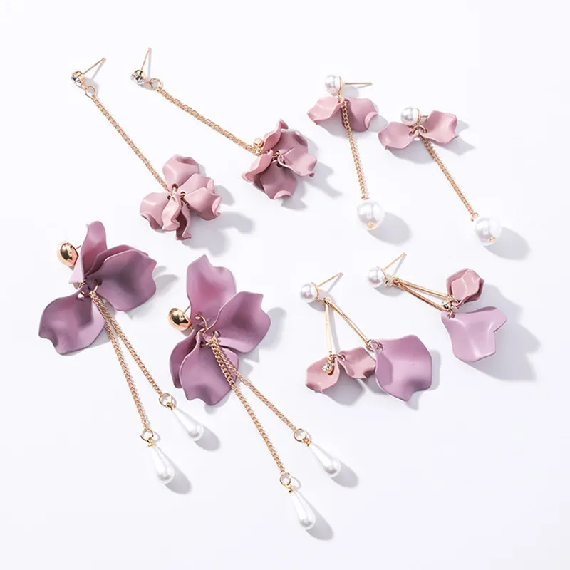 Современные женские серьги 2018 милые дикие длинные висячие корейская мода