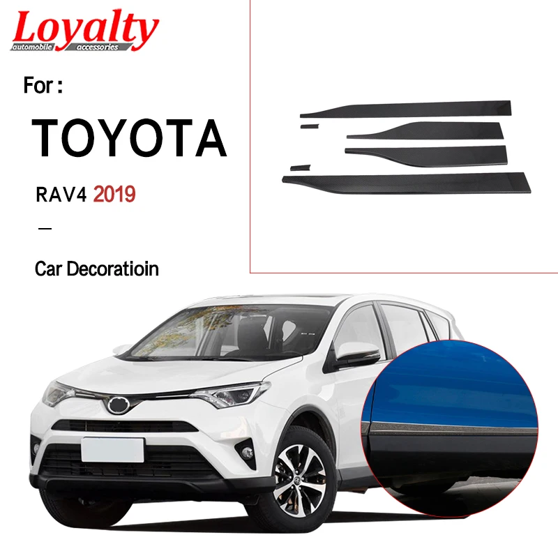 

6 шт., автомобильные аксессуары из АБС-пластика для Toyota RAV4 2019