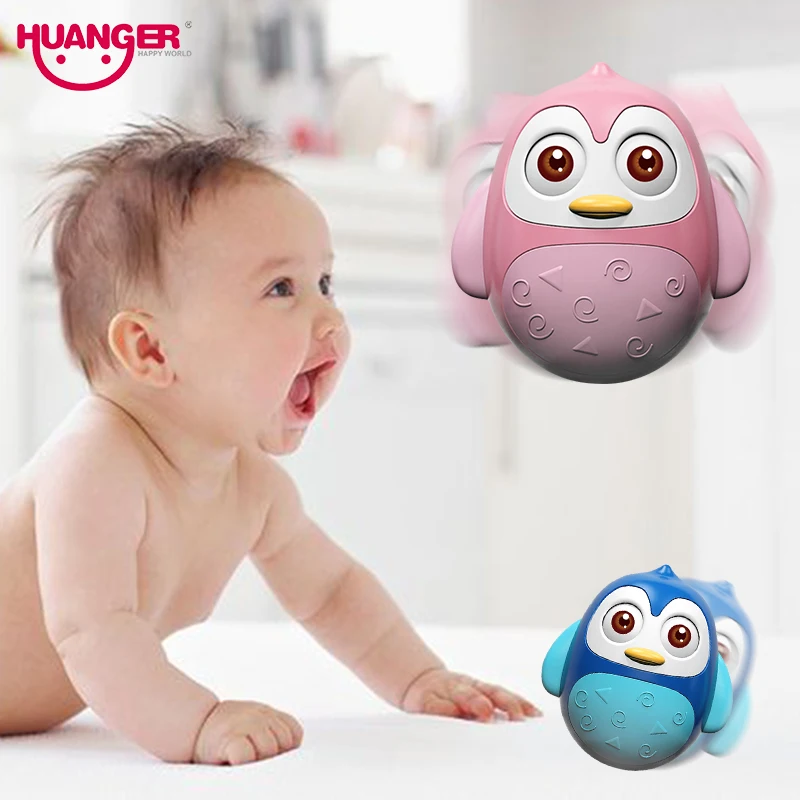 Huanger Baby музыкальная игрушка Roly poly мультфильм кукла кольцо колокольчики