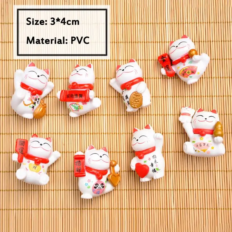 ANI012-a BAIUFOR животные миниатюры ПВХ Мини lucky Cat украшения террариумы животные Сказочный Сад, миниатюра суккуленты мини Ландшафтный Декор - Цвет: ANI012-a