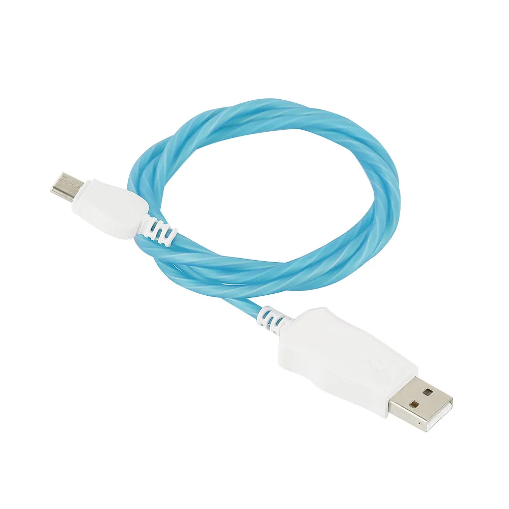 Синий Кабель Micro USB 1 м, кабель для быстрой зарядки и передачи данных, usb-кабель для синхронизации данных для Android, адаптер, кабель для зарядки для samsung - Цвет: Синий