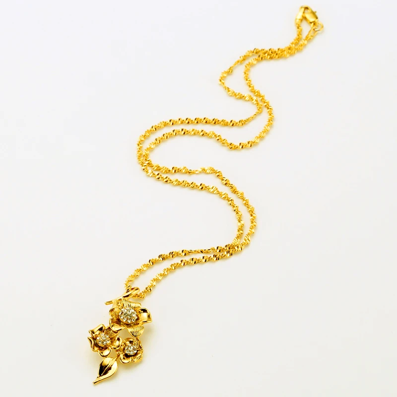 Женская цепочка с подвеской в виде эфиопского цветка | Украшения и аксессуары