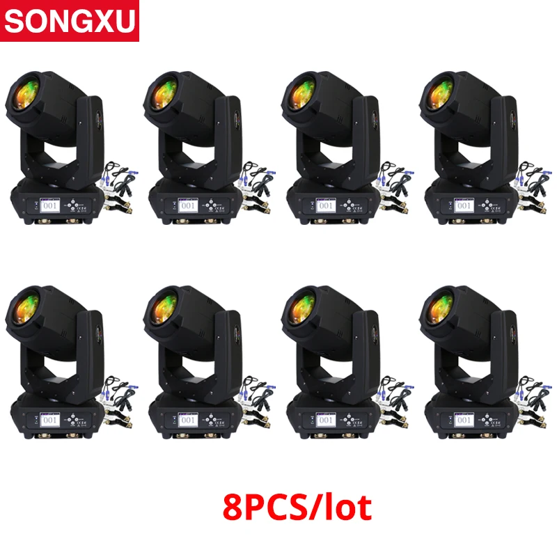 SONGXU 8 шт./лот 200 Вт LED Moving Head Beam Spot Wash 3in1 Party Light DJ stage light для ночного клуба/SX MH200A|beam spot