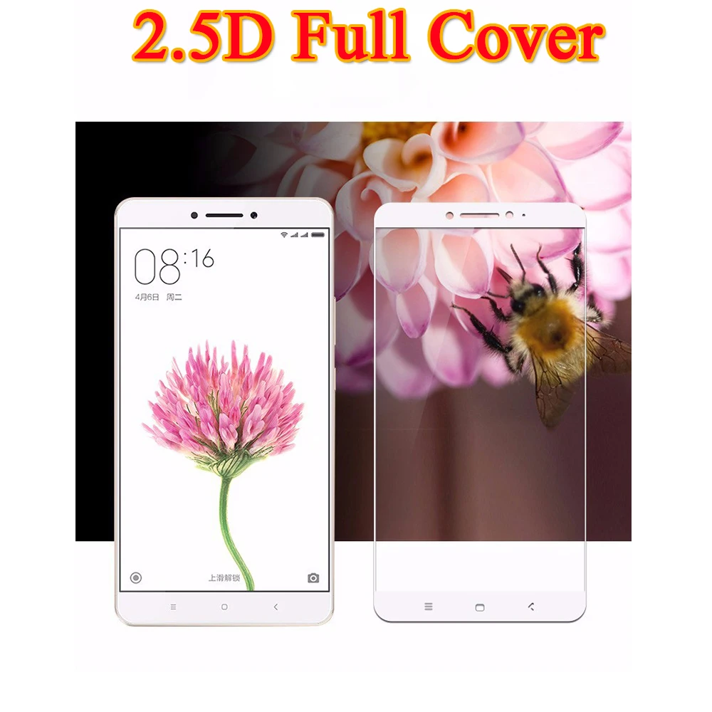 Закаленное стекло 2.5D 9H для Xiaomi Mix 2 защитная пленка с полным покрытием Xaomi Mi Max Mimix
