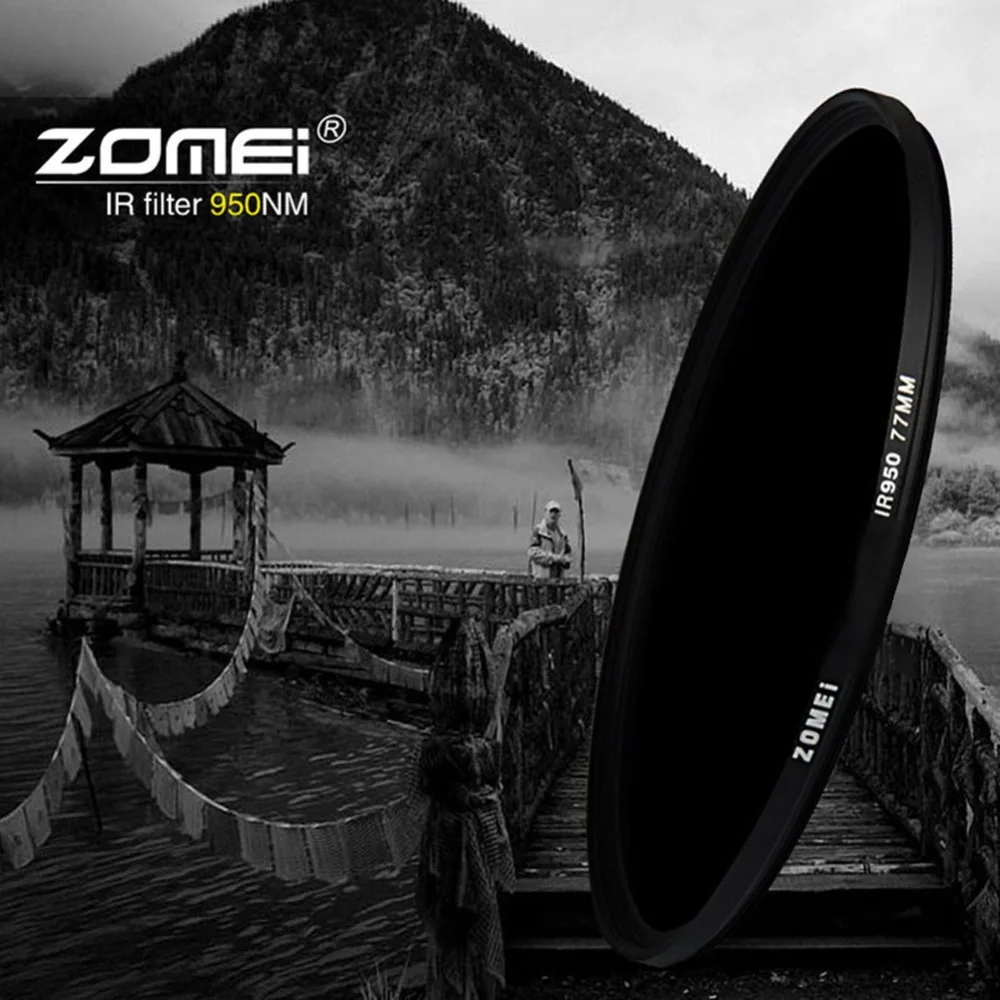 ИК фильтр Zomei для объективов Canon Nikon Sony 49/52/55/58/62/67/72/77/82 мм 680 нм 720 760 850 950 нм|filter for