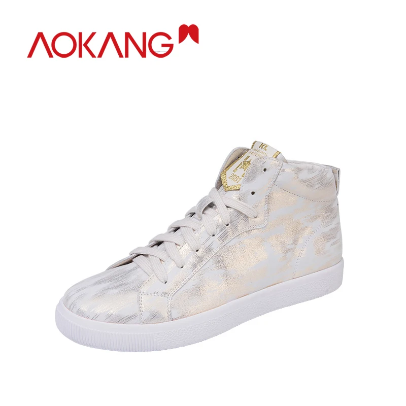 AOKANG Kanglong/женская повседневная обувь на платформе Лоферы для влюбленных