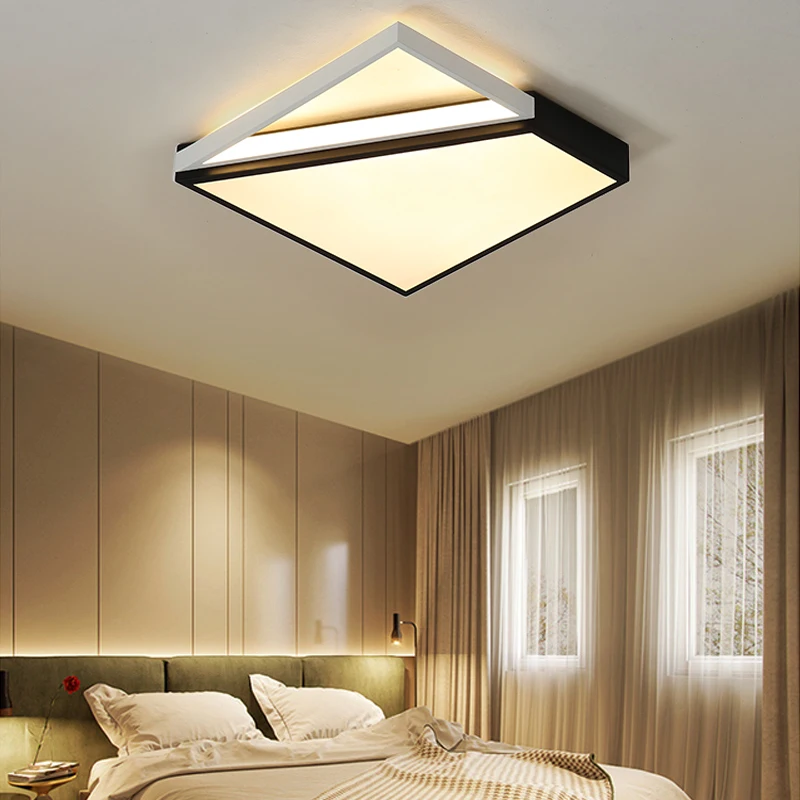 Rectangular living room lamp led ceiling 2019 new simple modern atmosphere study bedroom ultra-thin lamps | Лампы и освещение