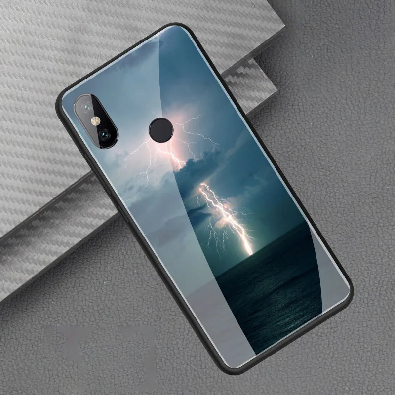 Для Xiaomi Redmi S2 чехол оргстекло PC чехол для телефона с изображением Луны для девочек, с рисунком кота ТПУ бампер чехол для Xiaomi Redmi S2 RedmiS2 крышка