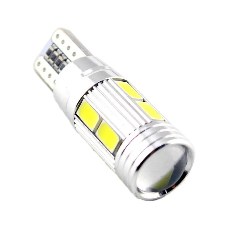 Автомобильный светодиодный Canbus T10 10 SMD 5630 W2.1x9.5d W5W 192 194 белый клиновидный