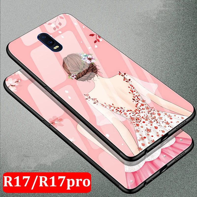 

6,4 дюймовый чехол для OPPO R17pro, чехол для телефона, чехол из закаленного стекла для OPPO R17 pro, чехол, защитный чехол для OPPO R17, чехлы