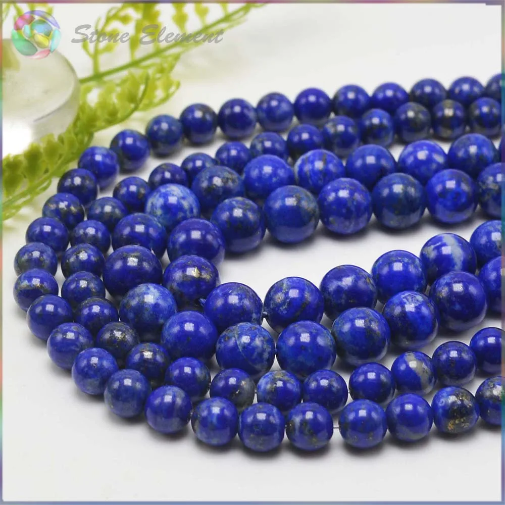 Круглые Бусины Из Натурального лазурита 6 мм 8 мм|beads 6mm|beads beadsbeads round |