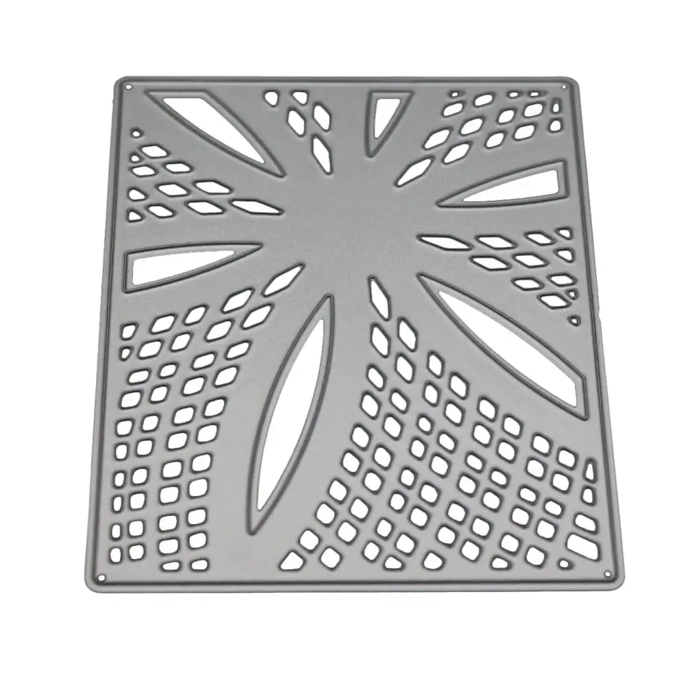 Фон металлический Трафаретный вырубной штамп прямоугольные оправы Трафареты