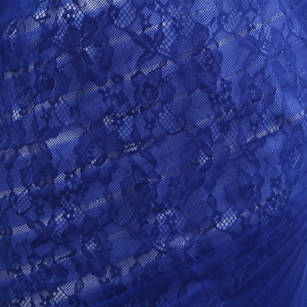 Длинное вечернее платье русалка с длинным рукавом и кружевной тюлевой