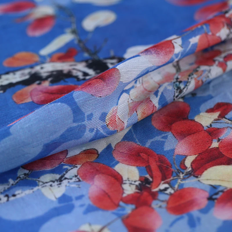 Шелковое льняное платье с цифровой печатью cheongsam китайская шелковая ткань