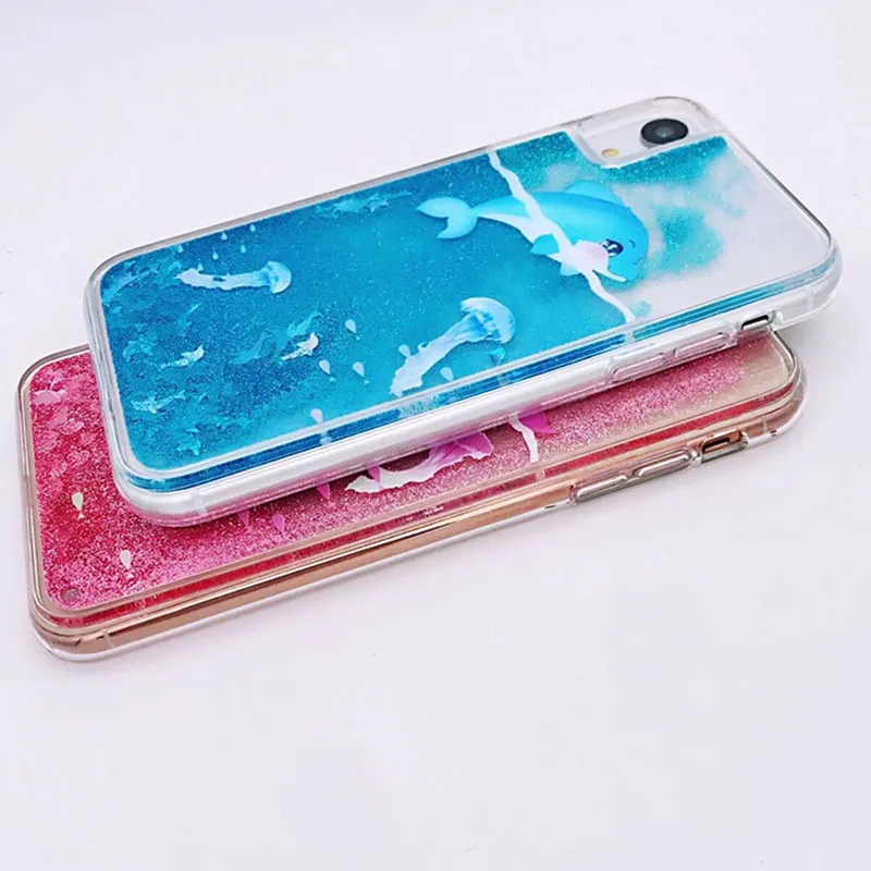 Чехол для телефона Quicksand iPhone 6 S 7 8 6s Plus X XS XR MAX Apple силиконовые чехлы с жидким