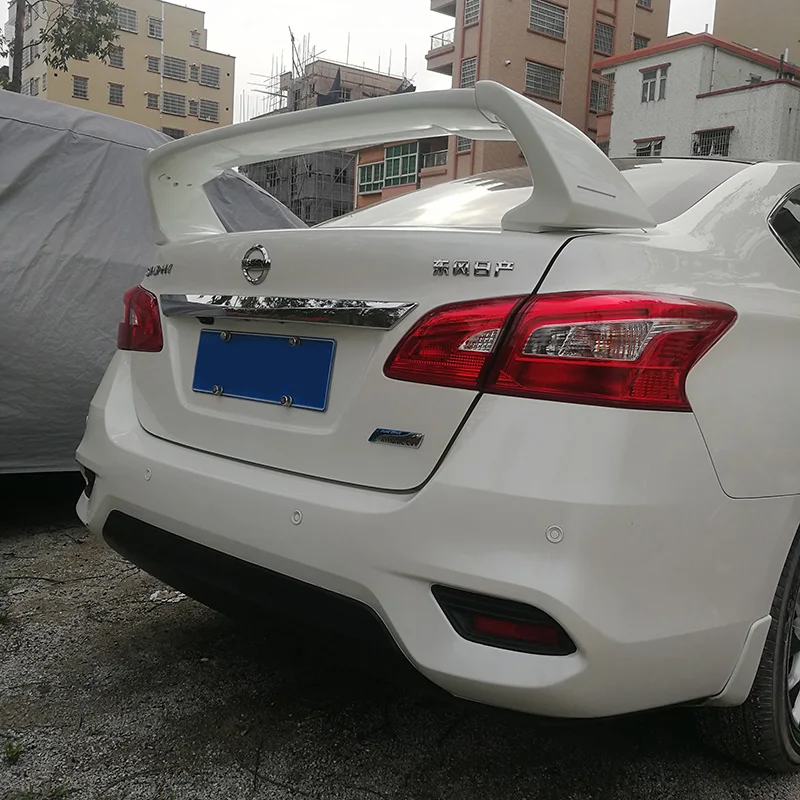Для Nissan Sentra 2012 2016 высокого качества ABS спойлер из материала задний на багажник