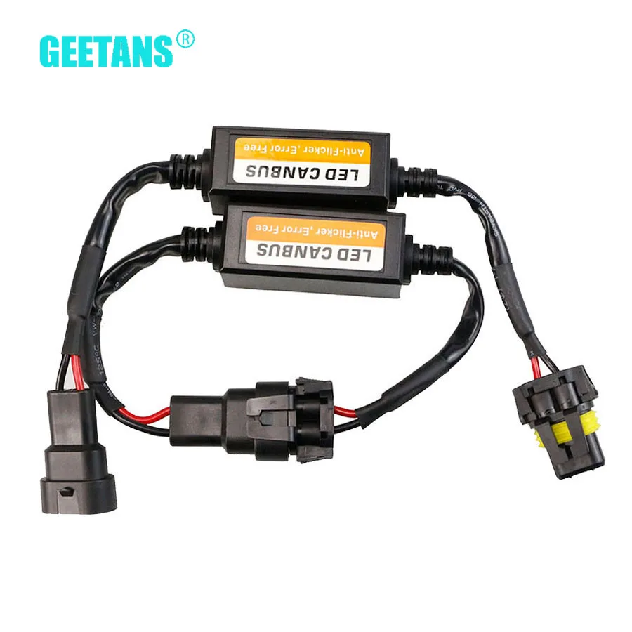 GEETANS 2 шт. комплект ксеноновых фар, Высокопрочная конструкция ошибка Предупреждение отменить комплект лампы разъем H1 H4 H7 H8 9005 9006/HB4 9007 9008 преобразователь can-шины AE