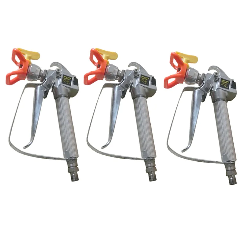 Airless Paint Spray Gun With Trade Tip High Pressure No Gas Sprayer 3600 PSI Tool Silver | Инструменты