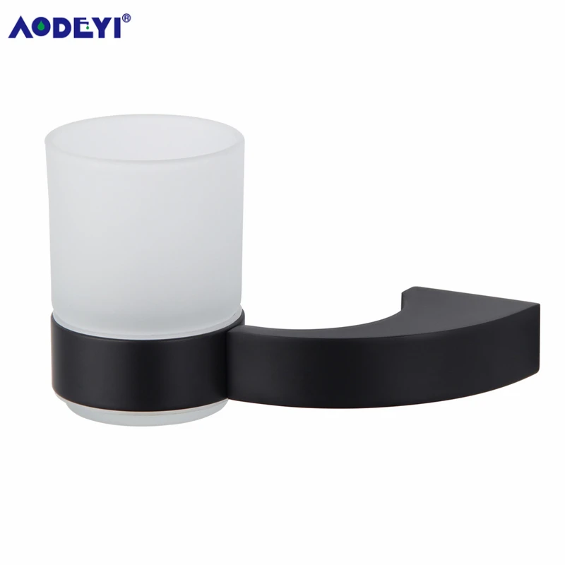 Toothbrush Holder A AODEYI, черные аксессуары для ванной комнаты, крючок для халата, полотенце, барное кольцо, держатель для бумаги, мыльница, держатель для туалетной щетки, набор аксессуаров для ванной - Цвет: Toothbrush Holder A