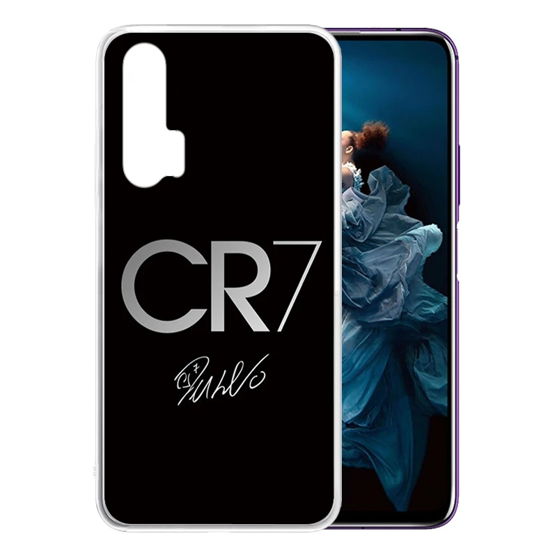 Soft Silicone Clear TPU Case for Huawei Honor 20 Pro 9X 8X 10 Lite V20 V30 V10 Play 3 Anti-Scratch CR7 C Ronaldo Cover | Мобильные