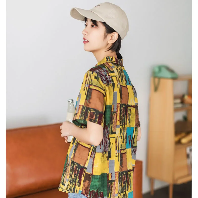 Женская блузка с коротким рукавом Morrowwind Повседневная летняя рубашка отложным