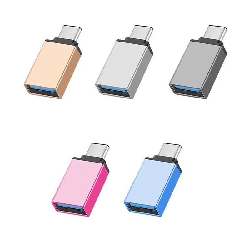 Металлический адаптер USB 3.0 Type C OTG (папа) 3 1 A (мама)|Переходники и адаптеры| |
