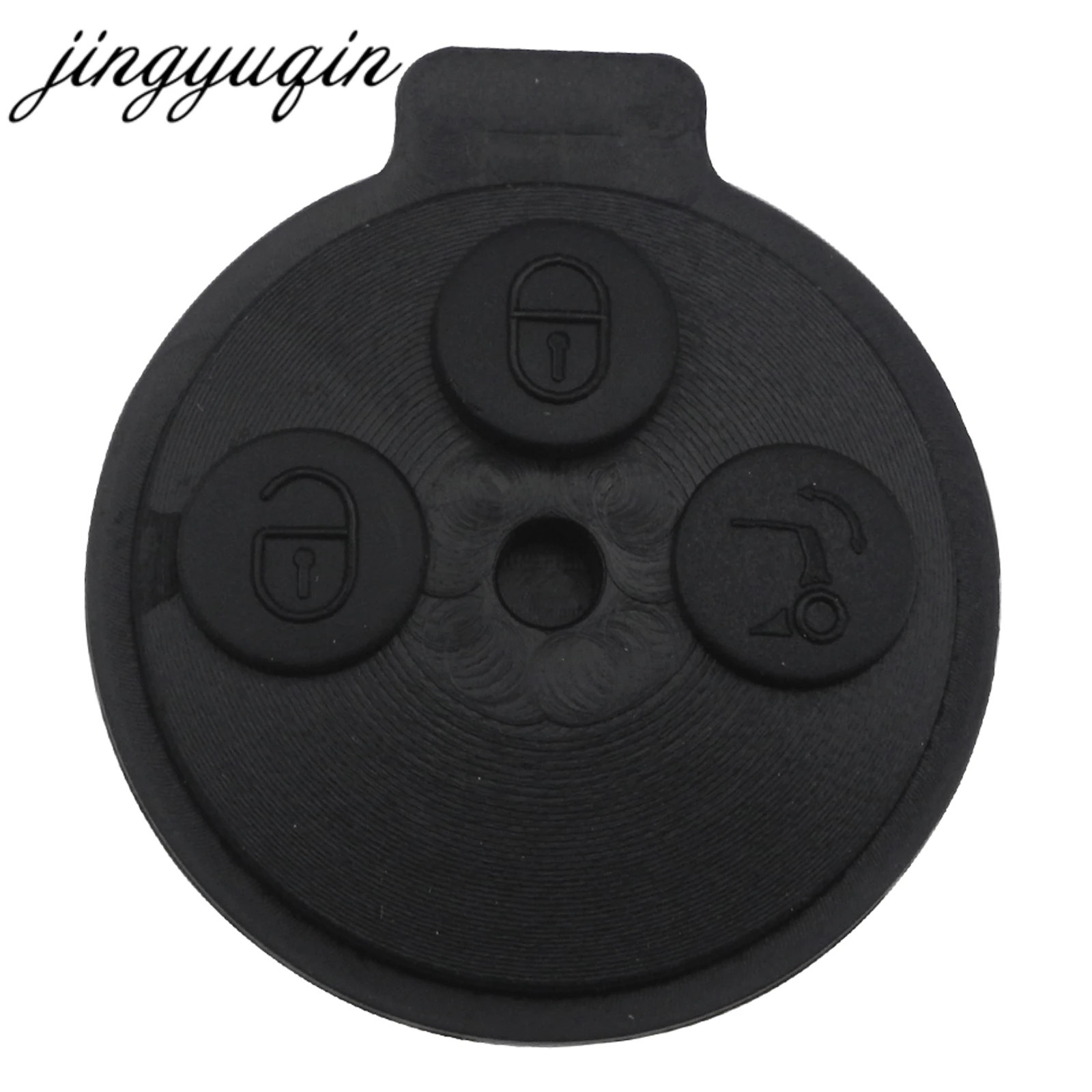

jingyuqin 2pcs/lot 3 Button Key Shell Case Pad for Benz Smart 1998-2012 Replacement