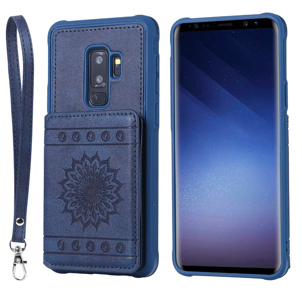 Чехол для samsung galaxy S8 S9 plus S8plus S9plus роскошный чехол кошелек из искусственной кожи с