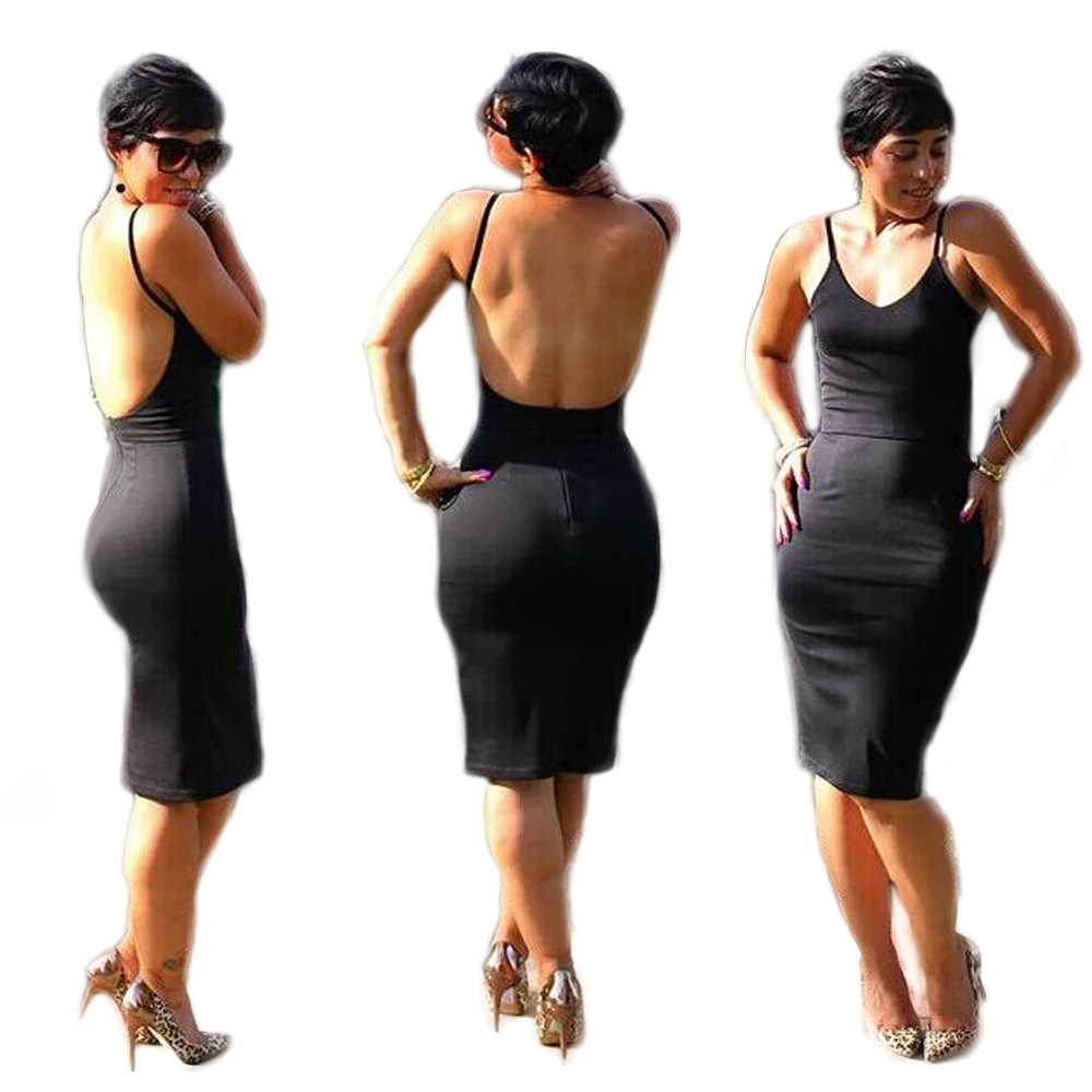 Европа и США женские новые летние однотонные с тонкими лямками Платье без