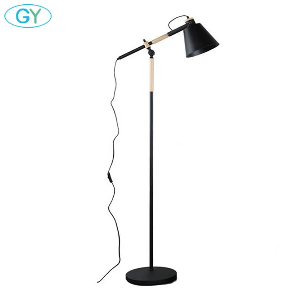 Современная напольная Светодиодная лампа E27 белый деревянный потолочный