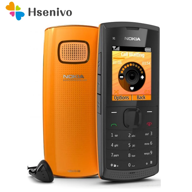 Nokia X1 00 отремонтированы оригинальный мобильные телефоны GSM бар телефонов один год