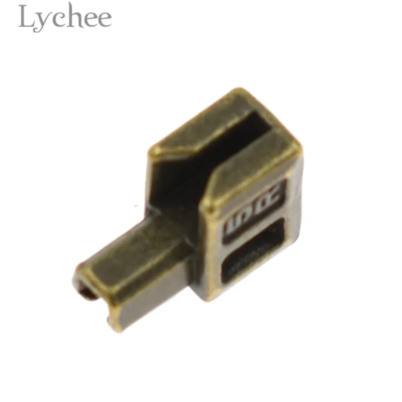 Lychee 10 наборов металлические ремонтные молнии стопор открытый конец молнии стопор DIY Швейные молнии аксессуары для одежды