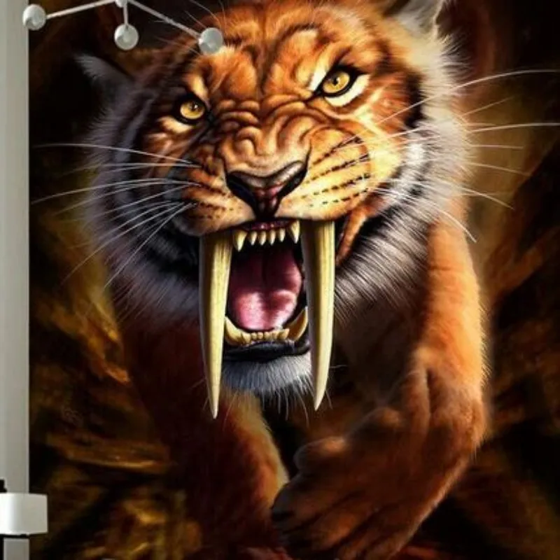 Beibehang Custom tiger photo wallpaper abstract art background 3d living room large for walls 3 d | Обустройство дома