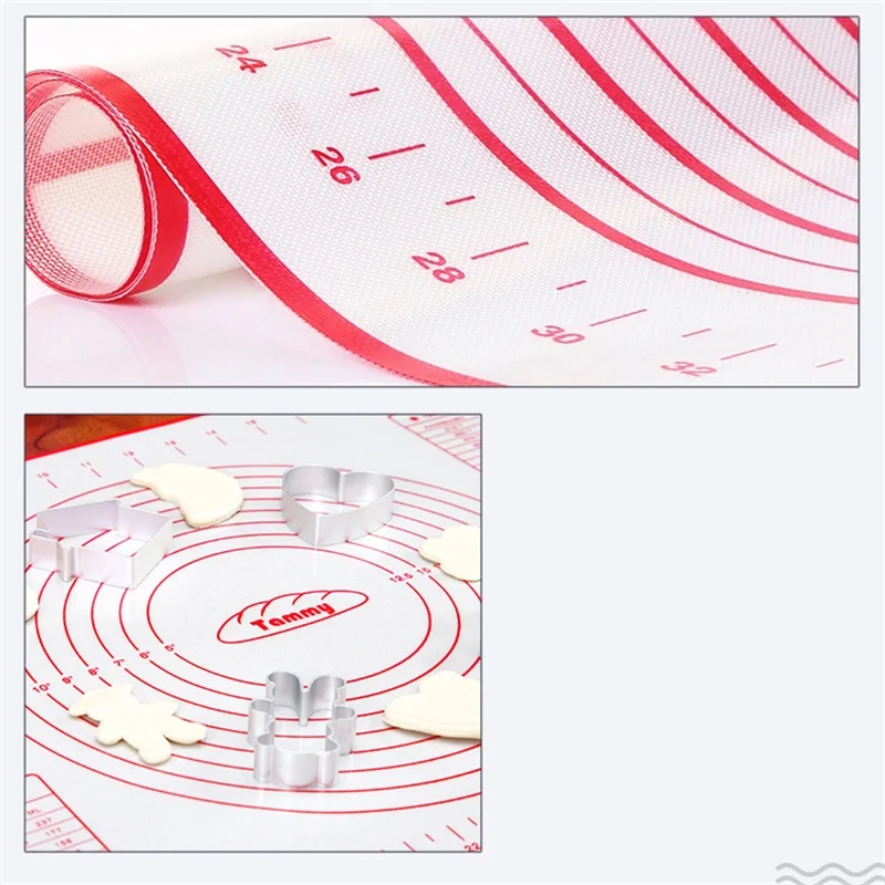 2019 Hot Silicone Baking Sheet Rolling Dough Pastry Cakes Bakeware Liner Pad Mat Oven Pasta Cooking Tools Kitchen Accessories | Дом и сад