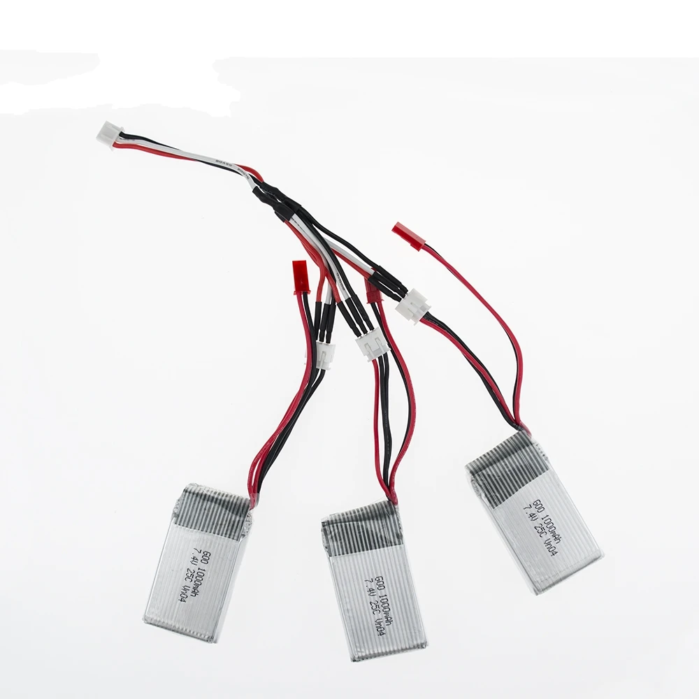 7 4 В 1000 мАч Lipo батарея и кабель для зарядного устройства WLToys V262 V333 V353 V912 V915 FT009 FT007