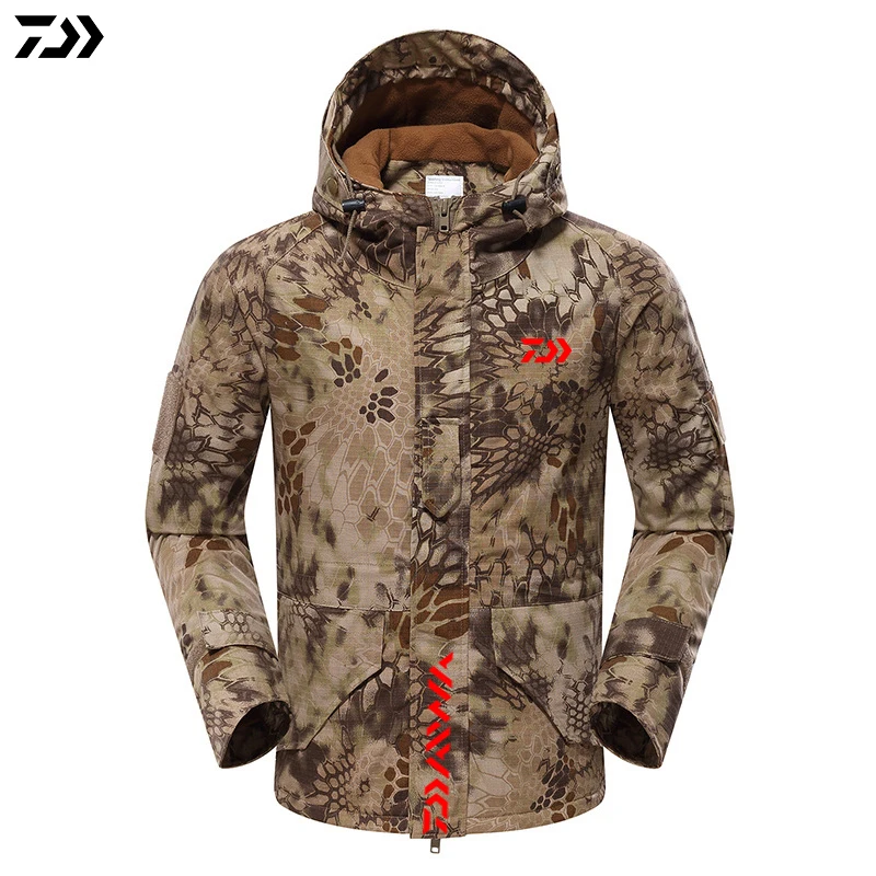 DAIWA 2019 новая куртка зимнее камуфляжное пальто для рыбалки из питона бархатное