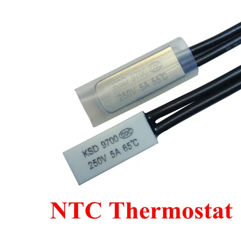 1PCS Thermostat 10C-240C KSD9700 40C 45C 50C 55C 60C 65C Bimetal Disc Temperature Switch N/O Thermal Protector degree centigrade