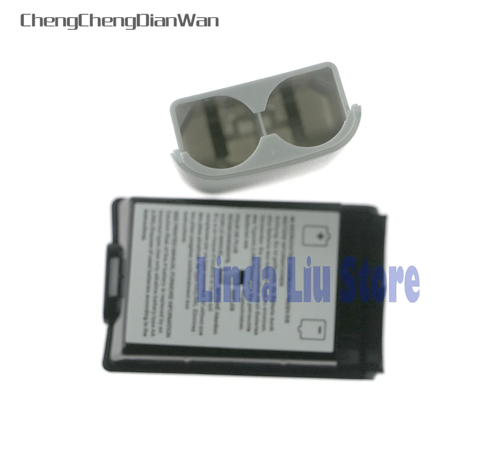 ChengChengDianWan-Kit de cubierta de batería para controlador inalámbrico Xbox360, paquete de batería en blanco y negro, 20 unids/lote