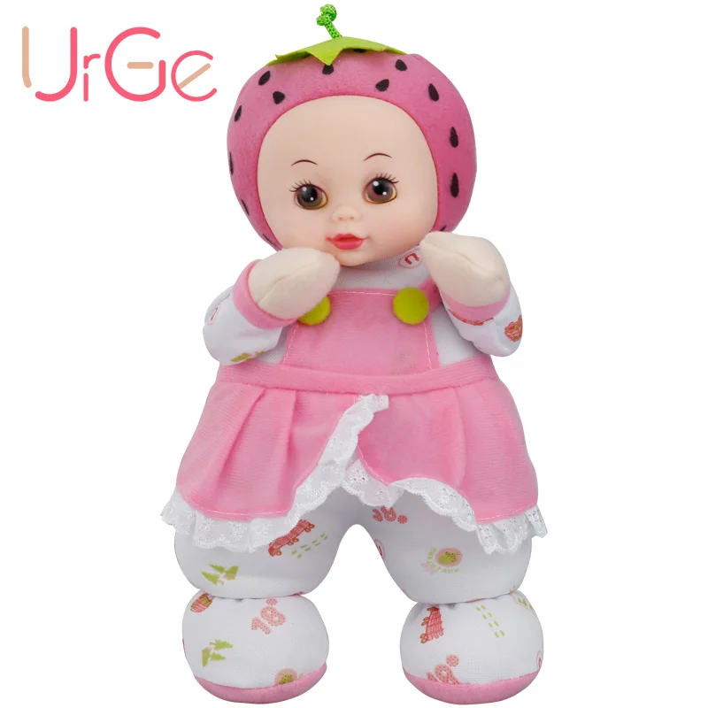 30 см розовая плюшевая Милая мультяшная Клубничная кукла мягкие силиконовые