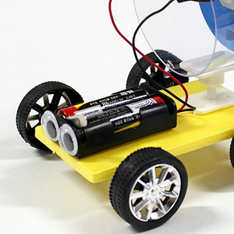 Детский Diy деревянный одностворчатый ветровой автомобиль Сборная модель комплект игрушки для научного эксперимента для детей