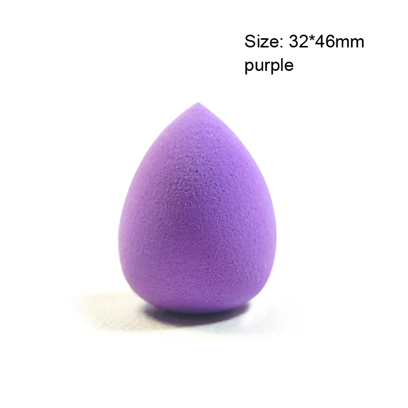 small purple 1 шт., мягкий макияж, косметическая пуховка, спонж, пуховка для основы, пудра, гладкая, косметическая пуховка для женщин, косметический макияж - Цвет: small purple