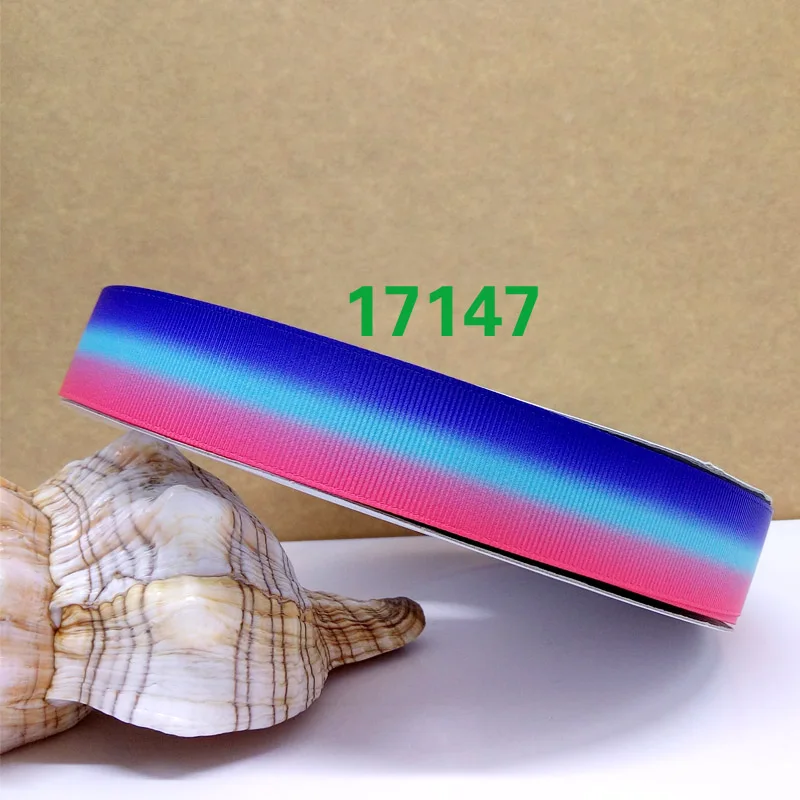 Бесплатная доставка 50 ярдов Омбре Печать grosgrain ленты 17177|printed ribbon|grosgrain ribbonribbon free