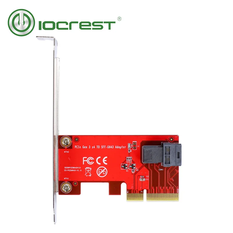 PCIe мини PCIe для U.2(SFF-8643) Gen 3/4-канальная карта
